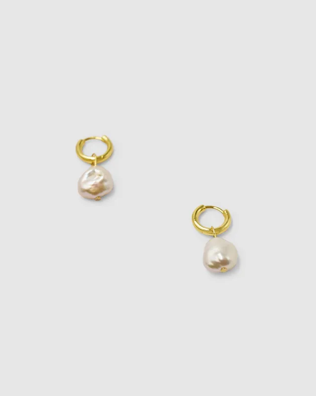 Re-Edition Lila Pearl Sleeper Earrings sold by Brie Leon