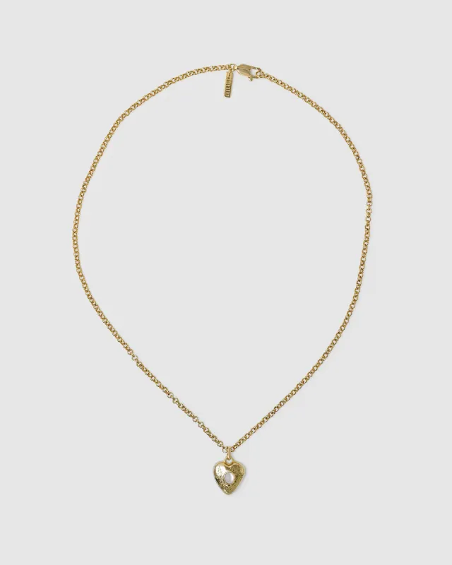 Pearl Locket Necklace sold by Brie Leon