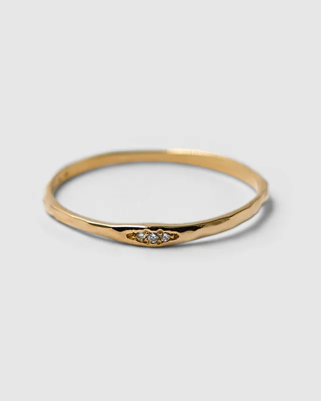 14k Gold Siempre Diamond Ring sold by Brie Leon