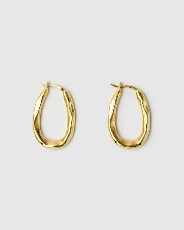 Organica Bent Hoop Earrings made by Brie Leon
