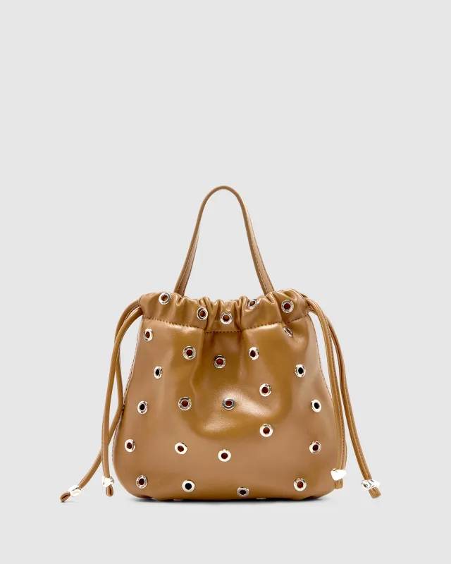 Halle Eyelet Crossbody Bag made by Brie Leon