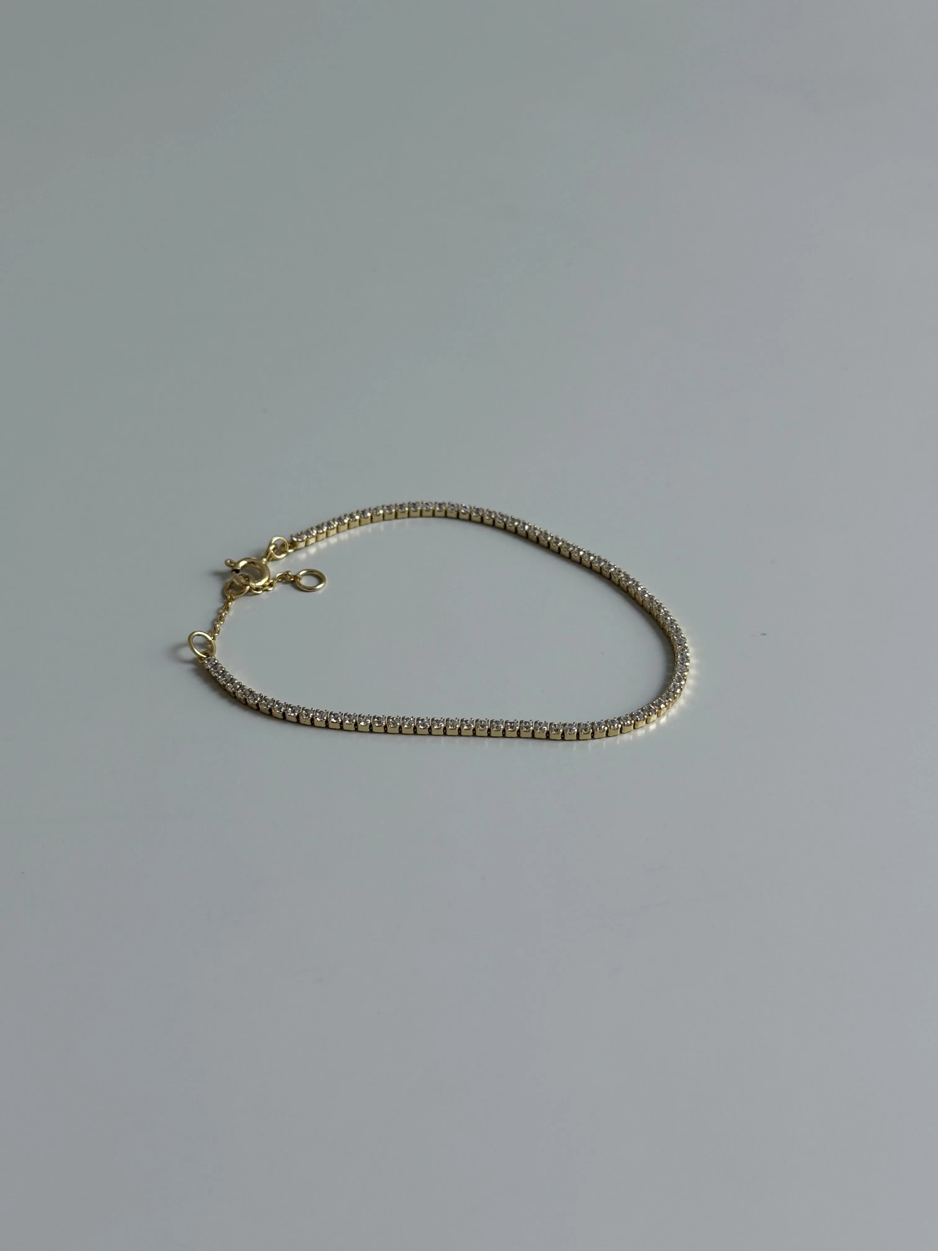 CZ Tennis Bracelet Silver sold by Brie Leon