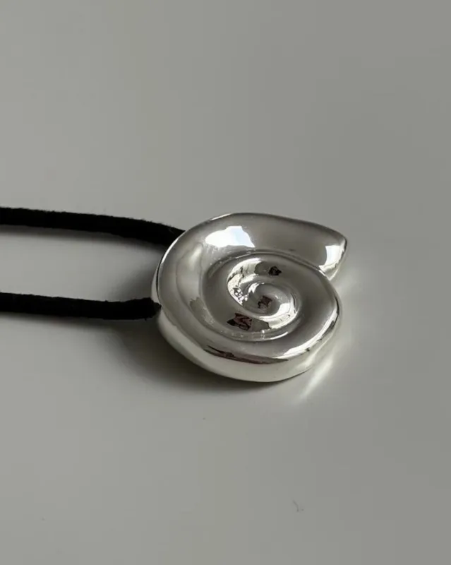 Spiral Pendant Silver made by Brie Leon