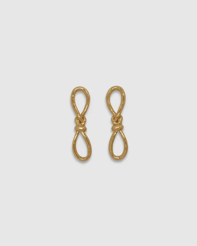 Knotted Mini Earrings made by Brie Leon