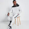 Text Print Block Joggers - Grey Marl / Black sold by Eleven degrees