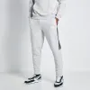 Text Print Block Joggers - Grey Marl / Black sold by Eleven degrees