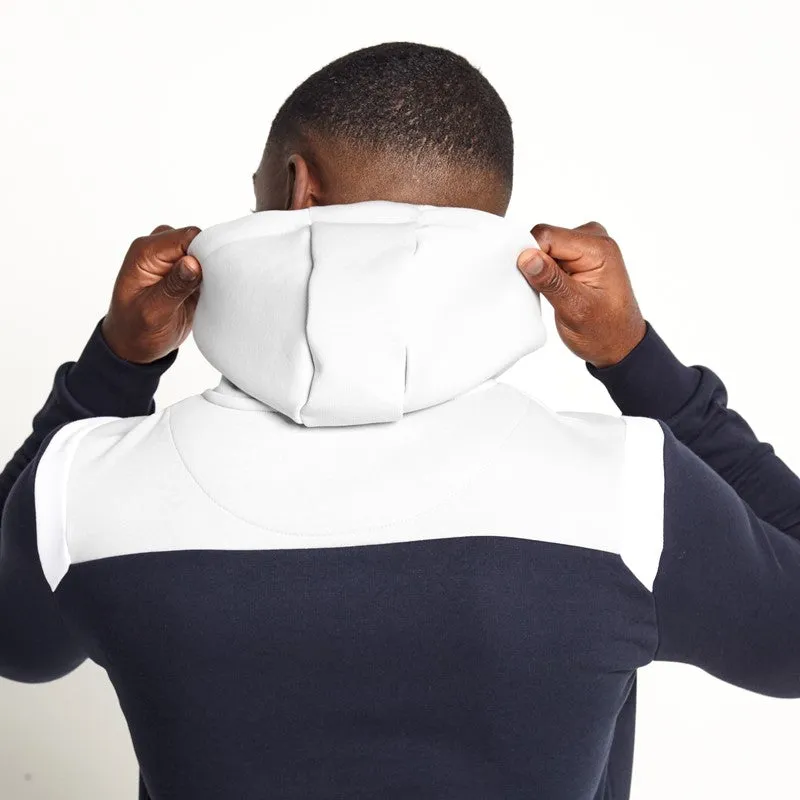 Sudadera Con Capucha Corte y Coser - Azul Marino / Gris Vapor / Blanco sold by Eleven degrees product image thumbnail 3