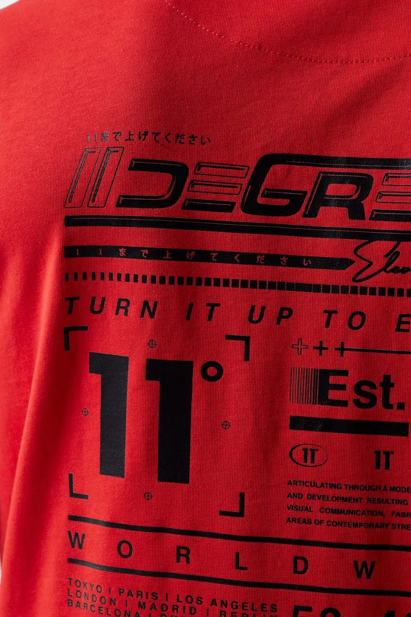 Camiseta Gráfica Futuro Técnico - Rojo Fuego sold by Eleven degrees product image thumbnail 5