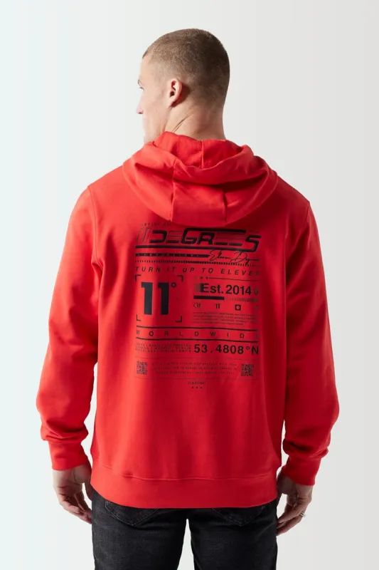 Sudadera Con Capucha Futuro Tecnológico - Rojo Fuego sold by Eleven degrees