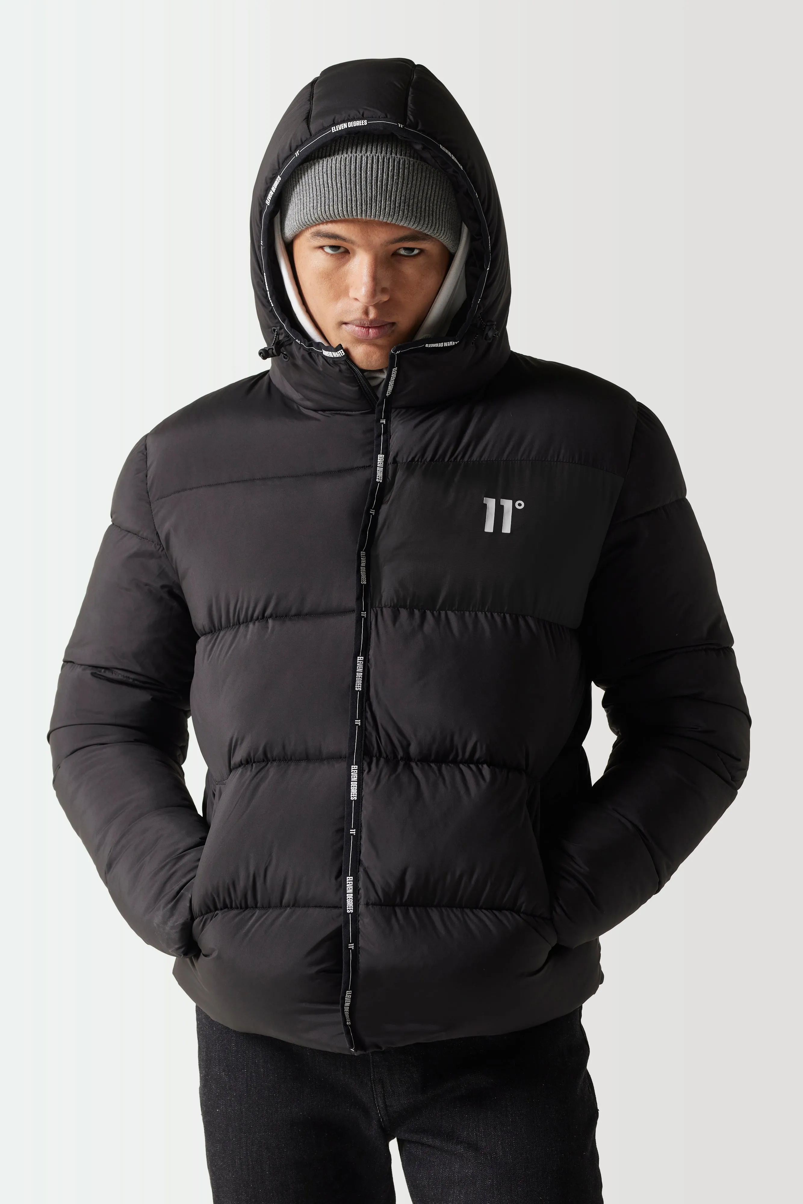 Chaqueta Micro Puffer - Negra sold by Eleven degrees product image thumbnail 3