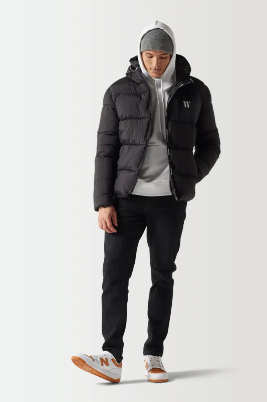 Chaqueta Micro Puffer - Negra made by Eleven degrees