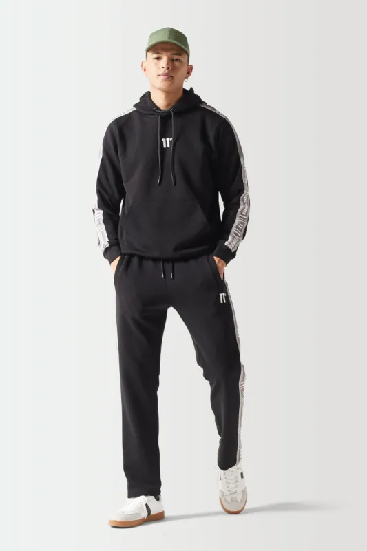 Sudadera Con Capucha y Cinta Retro - Negra sold by Eleven degrees