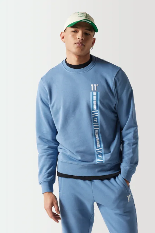 Sudadera Con Capucha y Cinta Retro - Azul Elemental sold by Eleven degrees