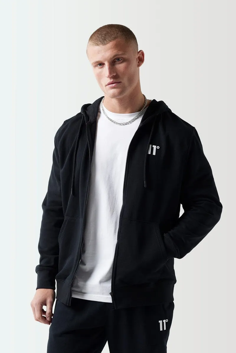 CORE Sudaderas Con Capuchas Cremallera Completa - Negro sold by Eleven degrees