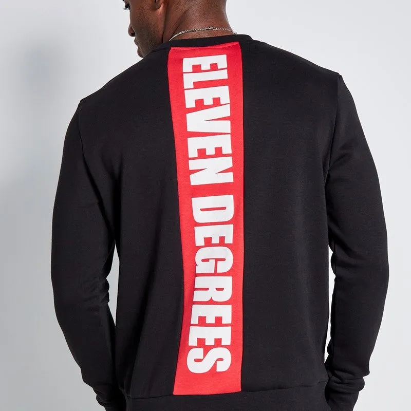 Sudadera Con Capucha y Espalda Estampada Cortar y Coser - Negro / Rojo Goji Berry sold by Eleven degrees product image thumbnail 4