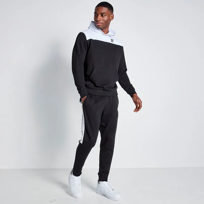 Sudadera Con Capucha Impresión De Texto En Bloque - Negra / Blanca sold by Eleven degrees product image thumbnail 4