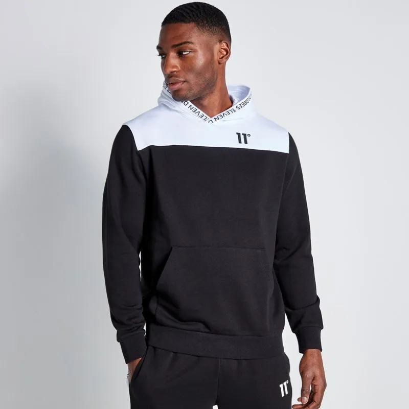Sudadera Con Capucha Impresión De Texto En Bloque - Negra / Blanca sold by Eleven degrees