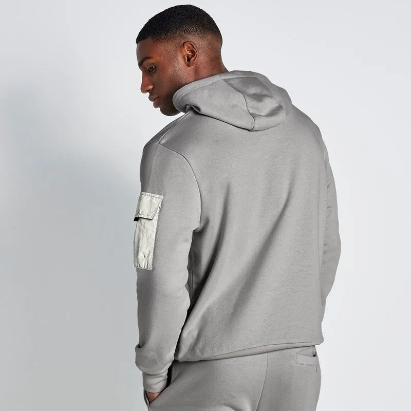 Sudadera Con Capucha Con Bolsillos Tejidos - Gris Vaporoso sold by Eleven degrees product image thumbnail 3