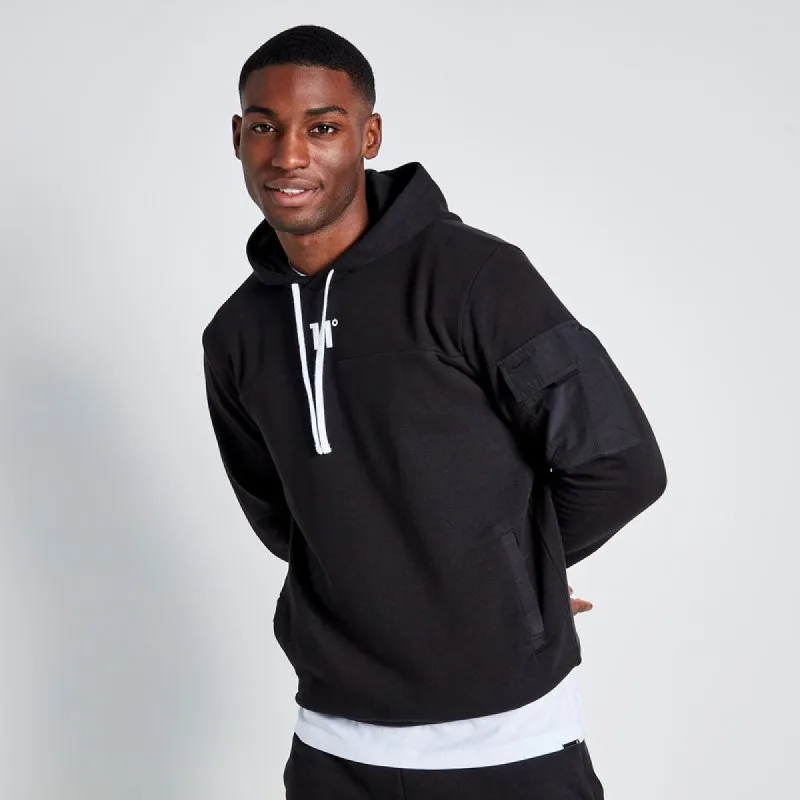 Sudadera Con Capucha Con Bolsillos Tejidos - Negra  sold by Eleven degrees