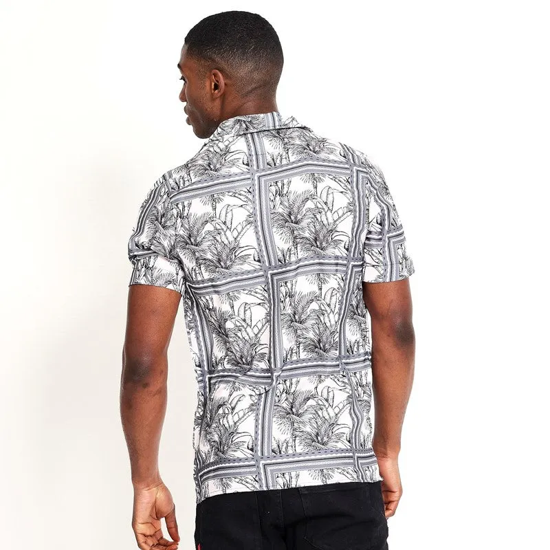 Camisa Resort Palma De Teja - Rosa claro / Gris sombra / Blanco sold by Eleven degrees product image thumbnail 4