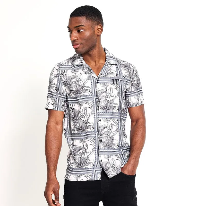 Camisa Resort Palma De Teja - Rosa claro / Gris sombra / Blanco sold by Eleven degrees