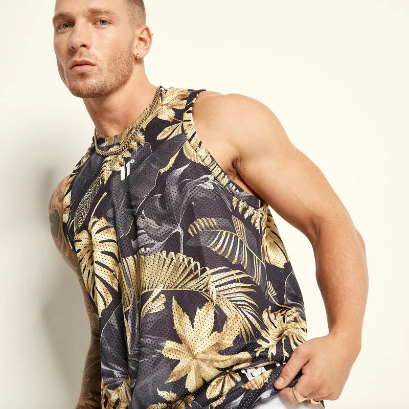 Chaleco Baloncesto Floral Oro - Negro / Oro sold by Eleven degrees product image thumbnail 5