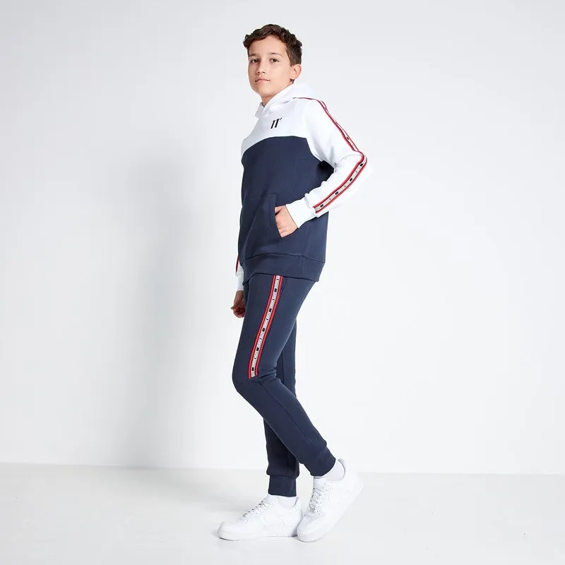 Sudadera Con Capucha Bloque De Colour Encintado Niño - Azul Marino / Blanco sold by Eleven degrees product image thumbnail 4