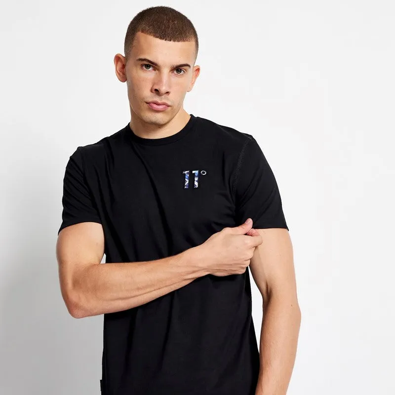 Camiseta Manga Estampada Puño Logo - Negro / Azteca AOP sold by Eleven degrees product image thumbnail 5