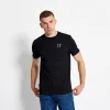 Camiseta Manga Estampada Puño Logo - Negro / Azteca AOP sold by Eleven degrees