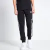 Joggers De Corte y Confección Con Panel De Texto Niño - Negro sold by Eleven degrees