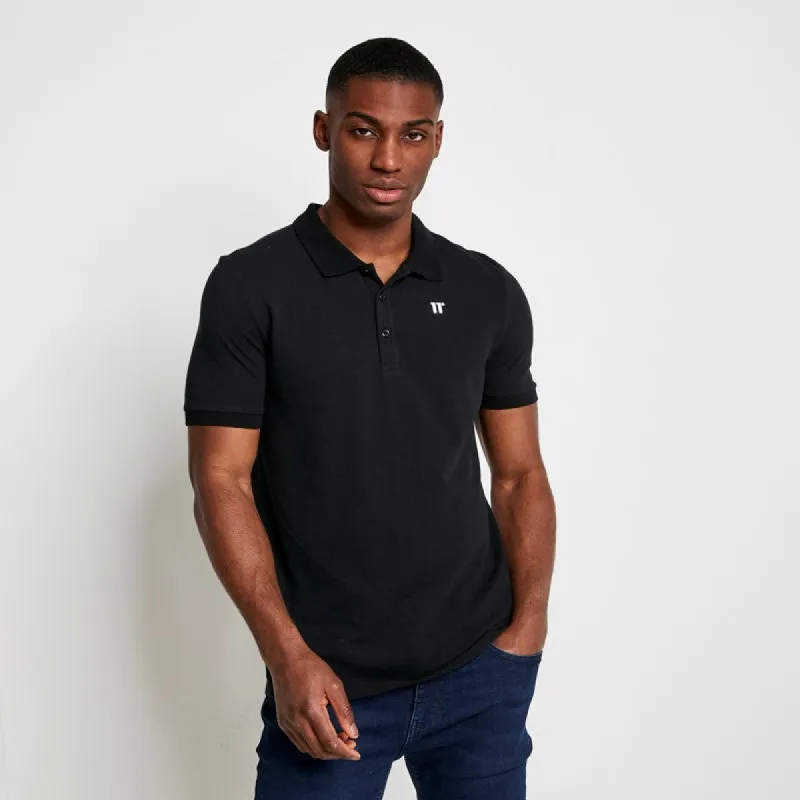 CORE Camiseta Polo - Negra  made by Eleven degrees