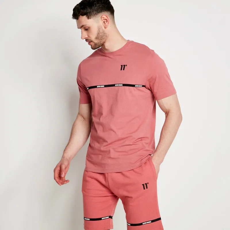 Camiseta Cortar y Coser Taped - Rojo Lavado sold by Eleven degrees