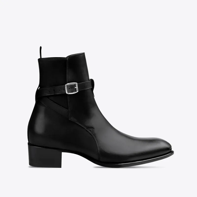 Giorgio 40mm Jodhpur Boots - Black Leather made by from the first
