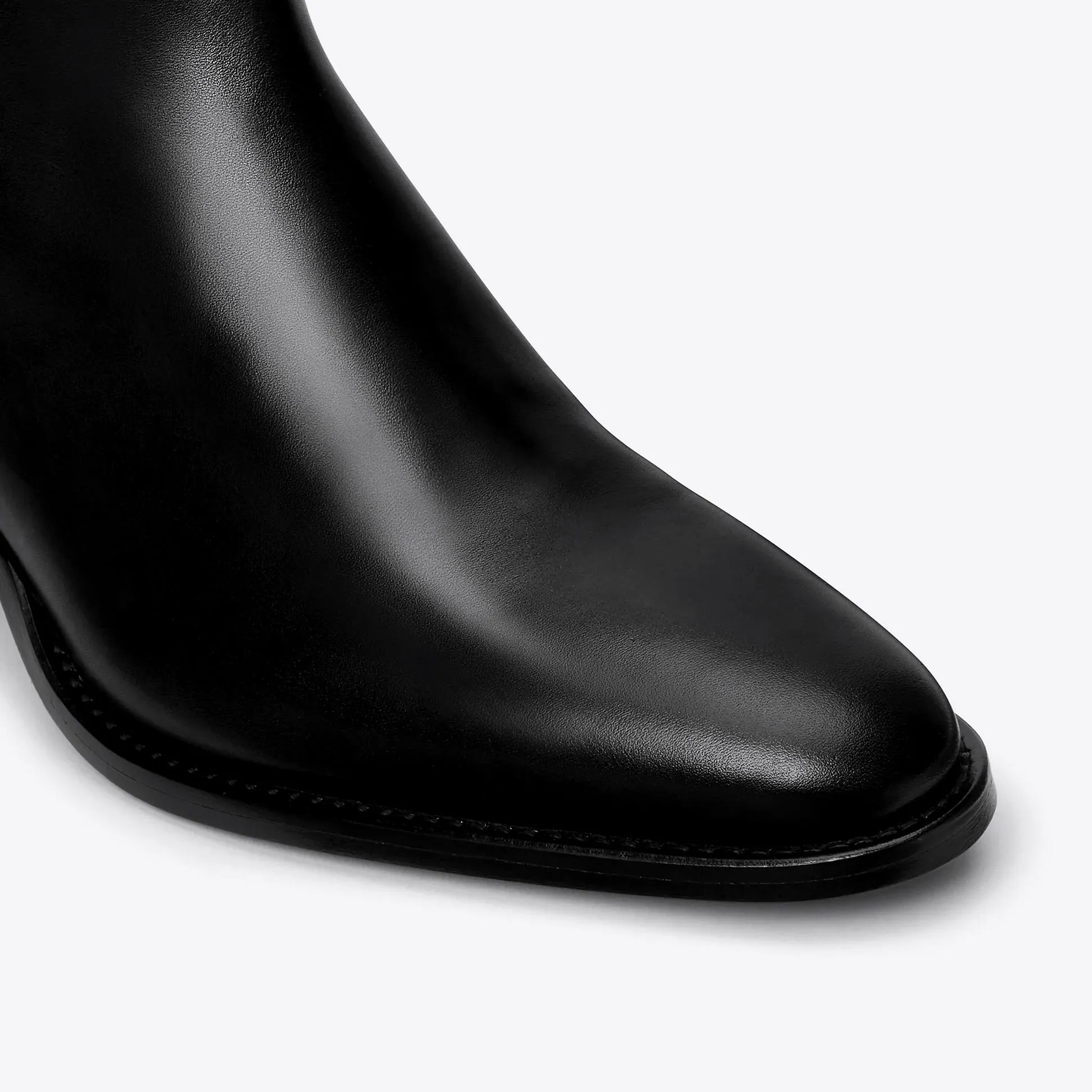 Luca 60mm Side Zip Boots - Black Leather sold by from the first product image thumbnail 4