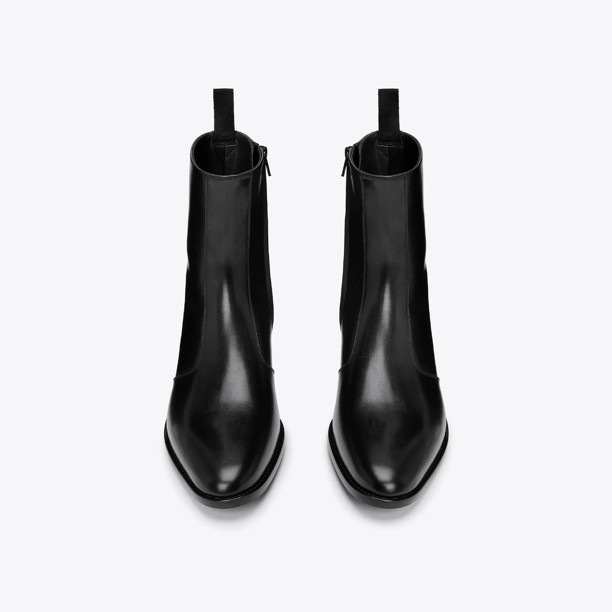 Luca 60mm Side Zip Boots - Black Leather sold by from the first product image thumbnail 3