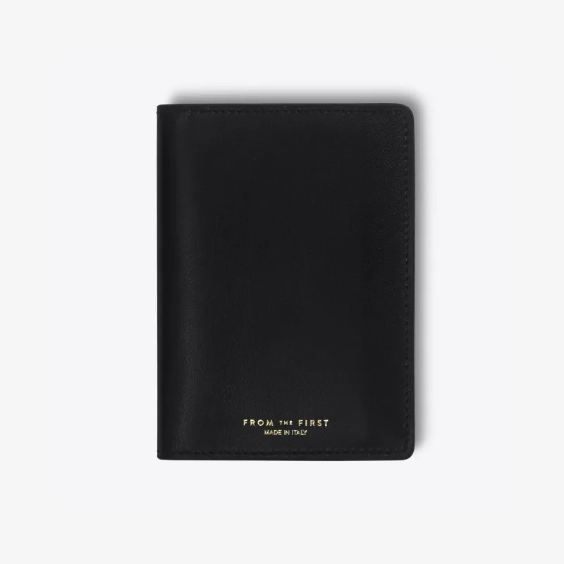 Signature Bifold Wallet - Black Leather made by from the first