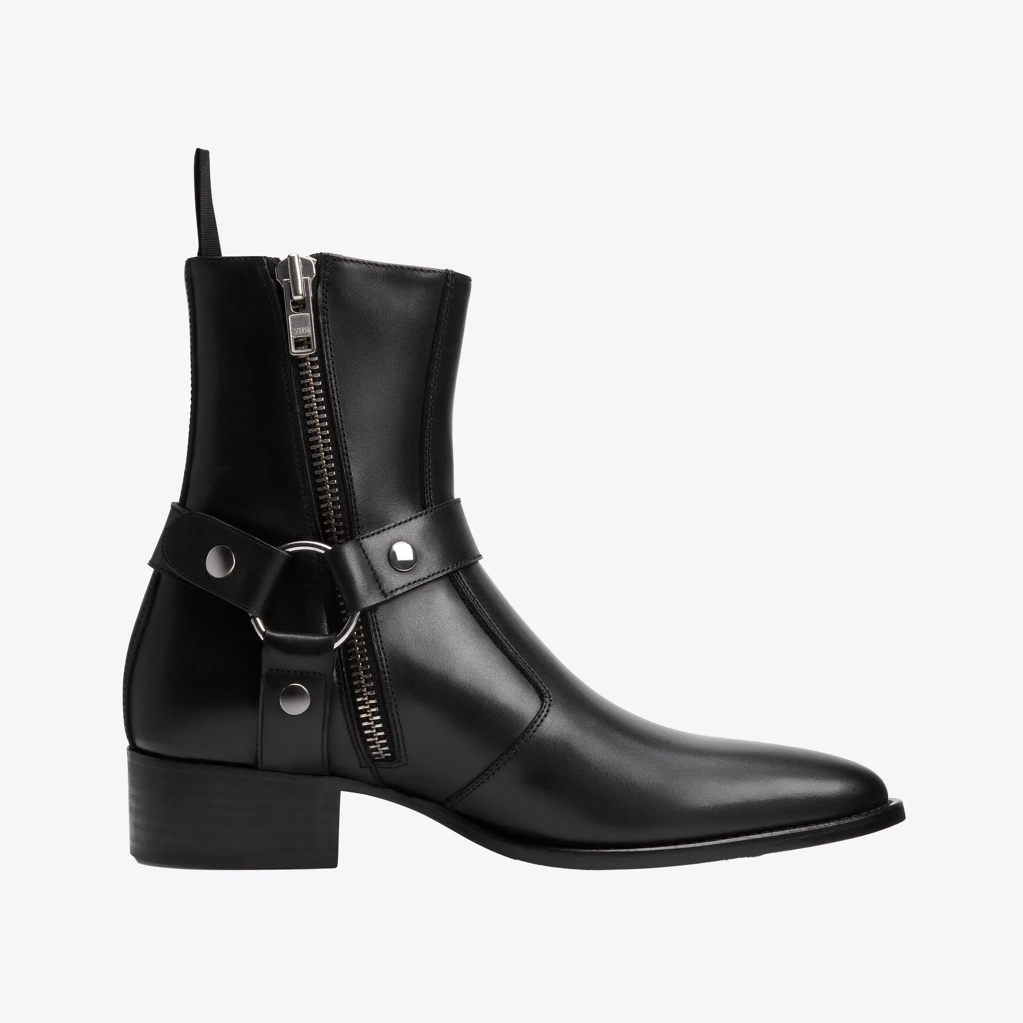Enzo 40mm Harness Zip Boot - Black Leather sold by from the first product image thumbnail 2