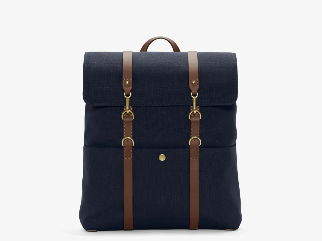 M/S Backpack – Deep Sea Blue/Cuoio made by Mismo