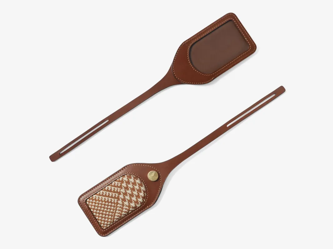 M/S Luggage Tag - A Lovely Land/Cuoio made by Mismo