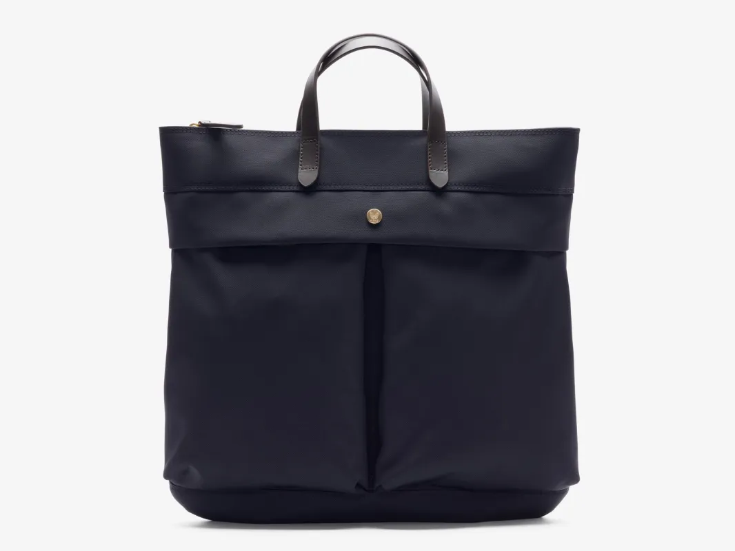 M/S Helmet Bag – Navy/Dark Brown made by Mismo