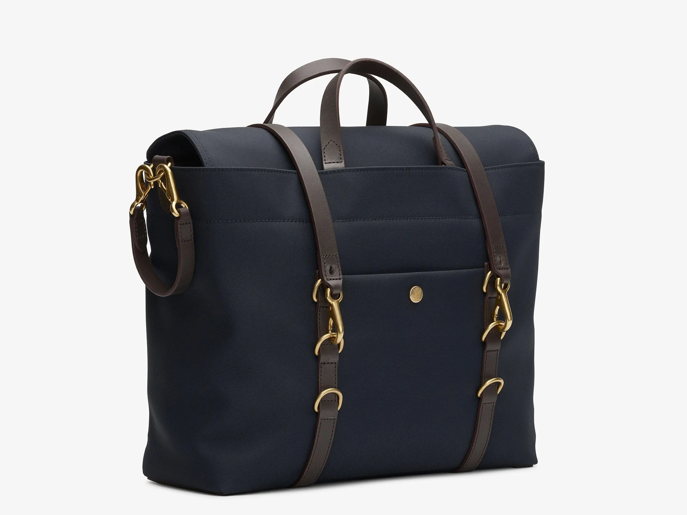 M/S Satchel – Navy/Dark Brown sold by Mismo product image thumbnail 2