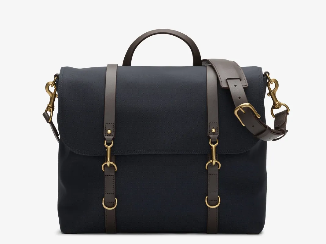 M/S Satchel – Navy/Dark Brown made by Mismo