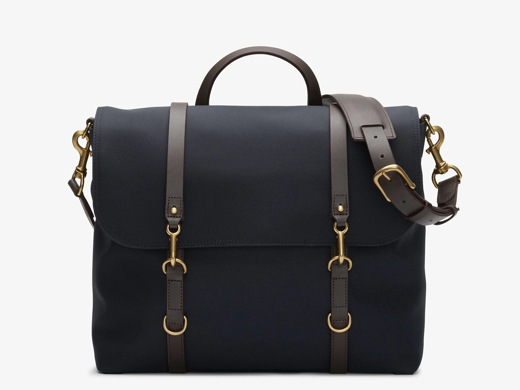 M/S Satchel – Navy/Dark Brown sold by Mismo