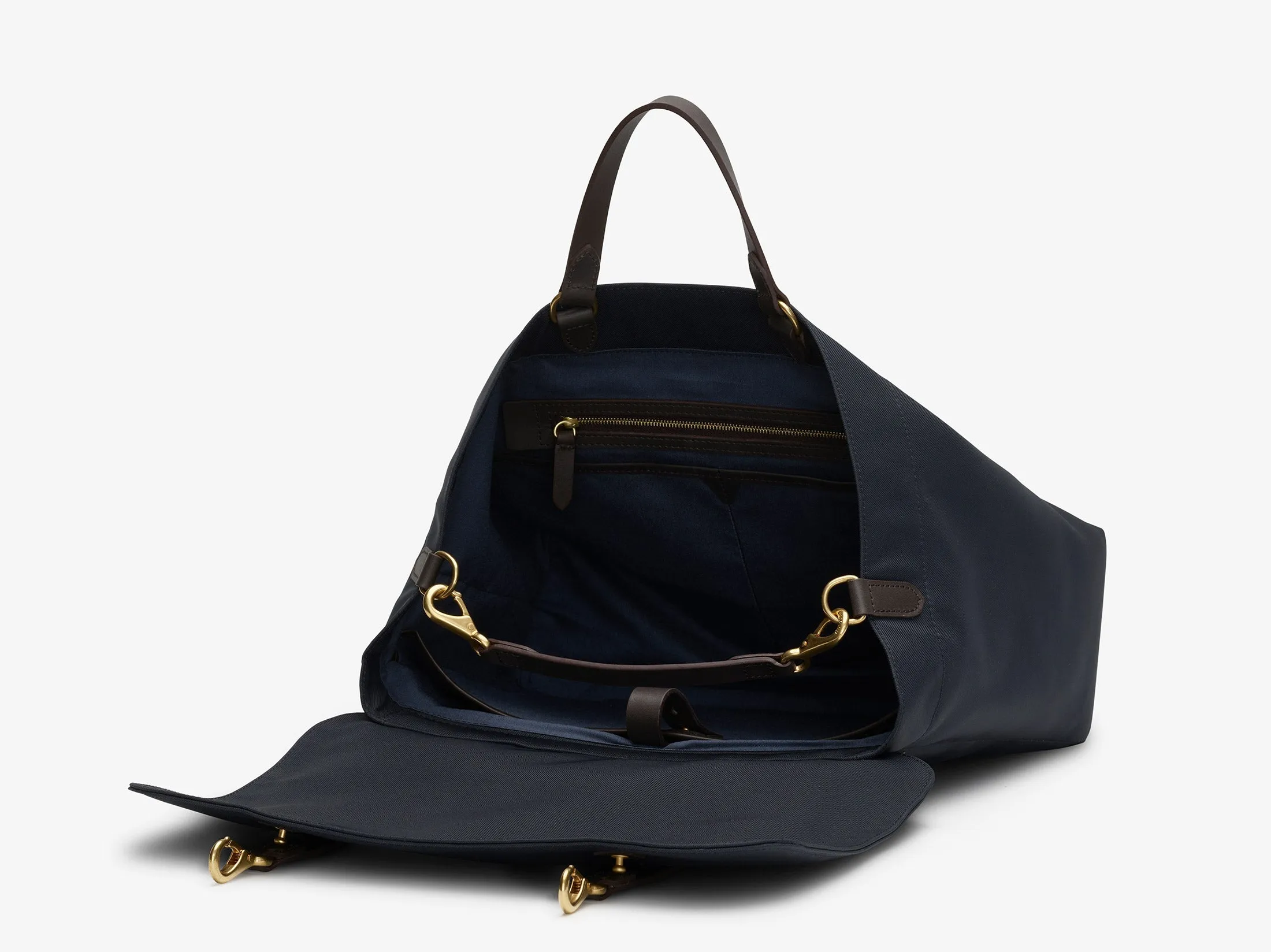 M/S Satchel – Navy/Dark Brown sold by Mismo product image thumbnail 4