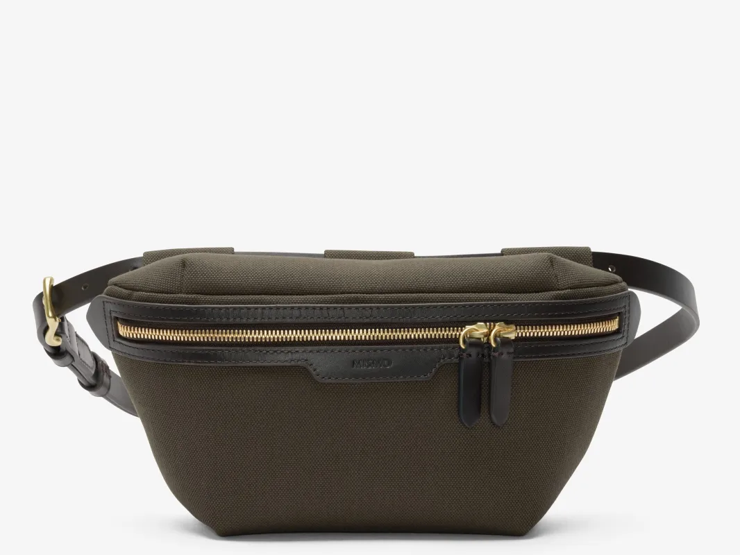 M/S Belt Bag - Army/Dark Brown made by Mismo