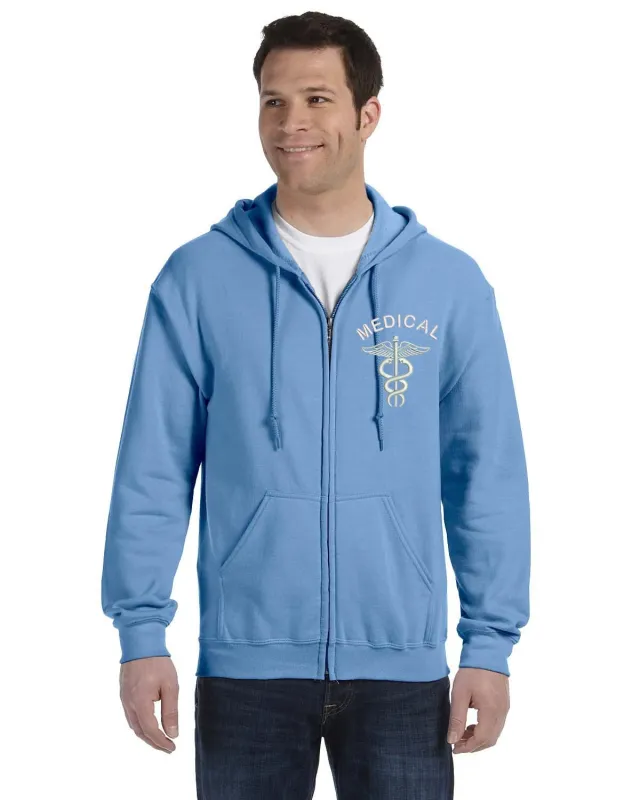 50/50 Full-Zip Hooded Sweatshirt (Heavy Blend 8 oz) made by CPGear Tactical