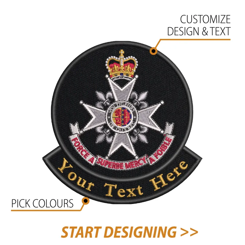 Create Your Own Patch (4 x 3.9" Circle With Scroll) made by CPGear Tactical