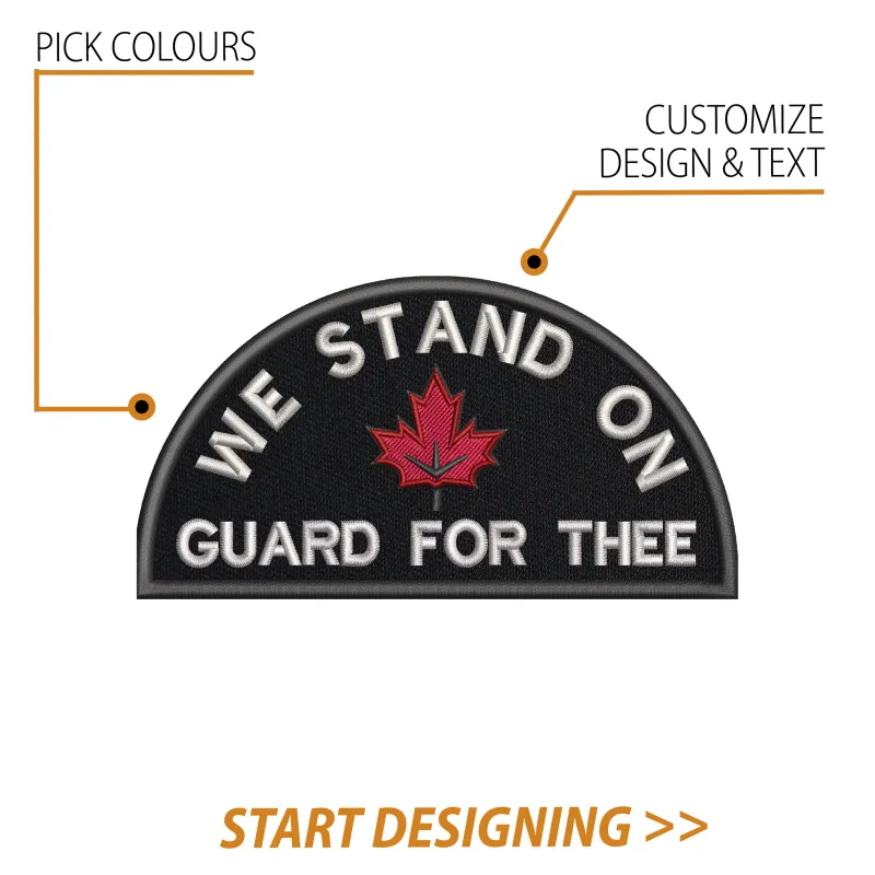 Create Your Own Patch (3 x 5.6" Semi Circle) made by CPGear Tactical