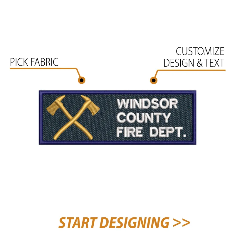 Create Your Own Rectangle Patch (2 x 6" Straight Edges) made by CPGear Tactical