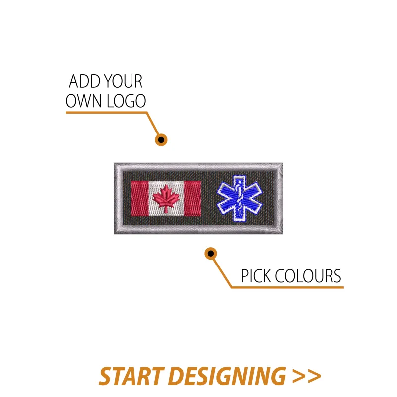 Create Your Own Rectangle Patch (1 x 2.5" Straight Edges) made by CPGear Tactical